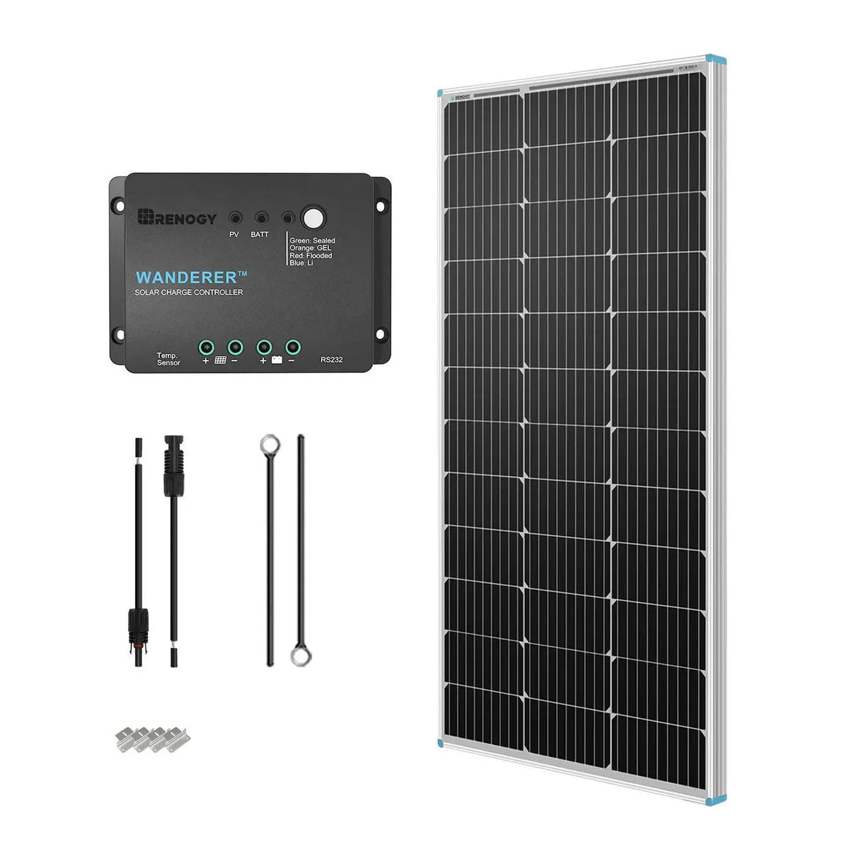 100W 12V Solar Panel Kit
