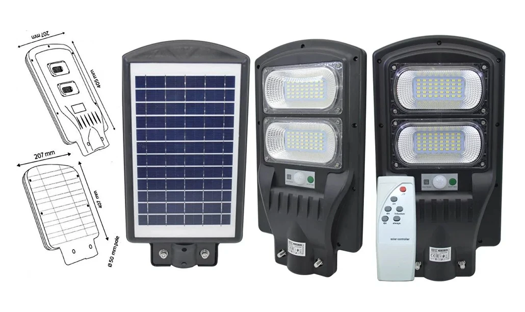 100W Solar Sokak Lambası – Güneş Enerjili LED Aydınlatma