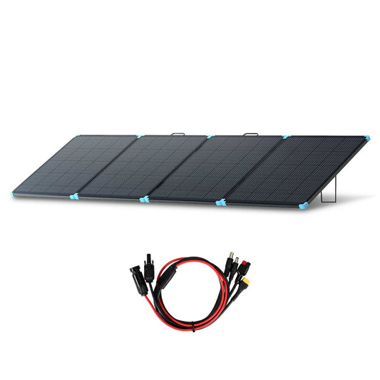 200W N-Type Portable Solar Panel with 4-in-1 Extension Cable for Power Stations