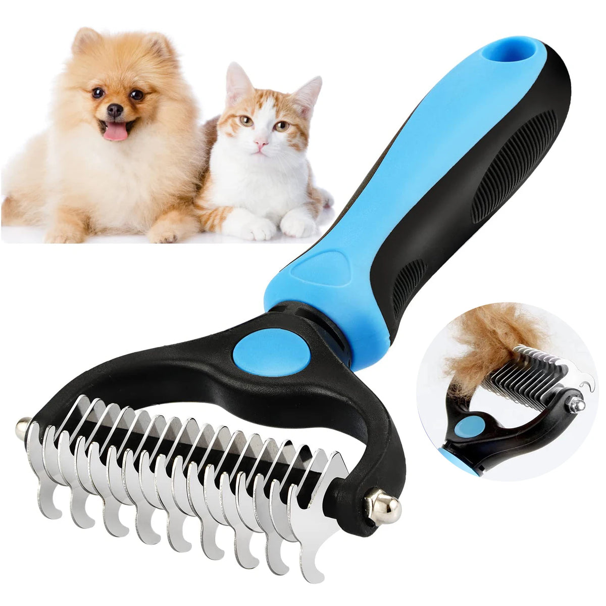 Temonica Profesyonel Köpek & Kedi Tarak Fırçası