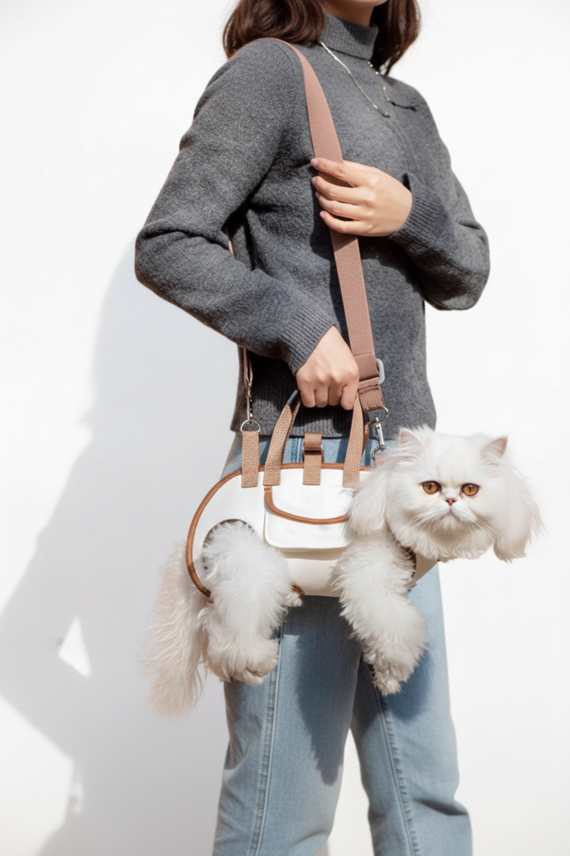 Temonica Pet Carrier Çanta – Kedi & Köpek İçin Premium El Taşıyıcısı